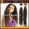 Brazilian Wholesale Virgin Human Hair Extensions for Short Hair Natural Brown Remy Deep Wave