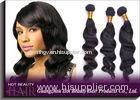 Long Wavy Remy Brazilian Virgin Human Hair Extensions Natural Black