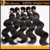 120g Natural Black Body Wave Indian Remi Hair Extensions No Tangle