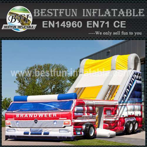 Inflatable Slide Fire Fighting Truck