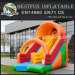 Orange Front Load Inflatable Slide