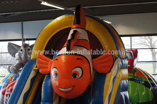 Adult commercial use inflatable marine animals water slide