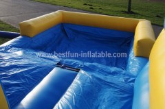 Amusing giant inflatable crocodile slide