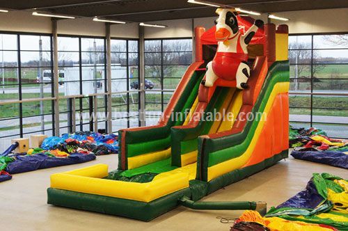 Animal cow inflable bouncy slide