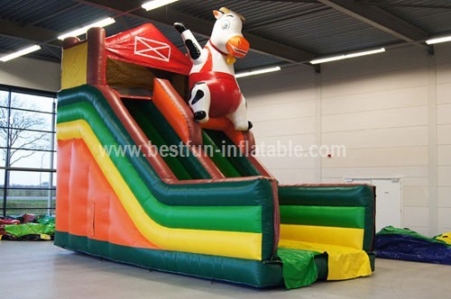 Animal cow inflable bouncy slide