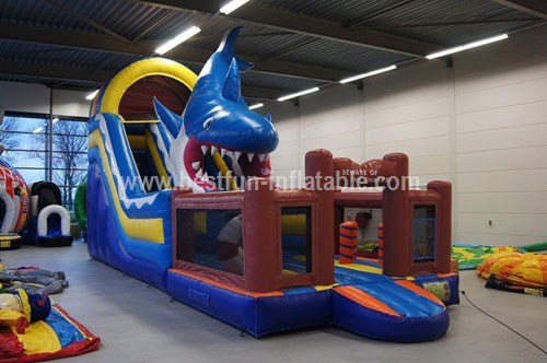 Commercial Inflatable Shark Slide for sale