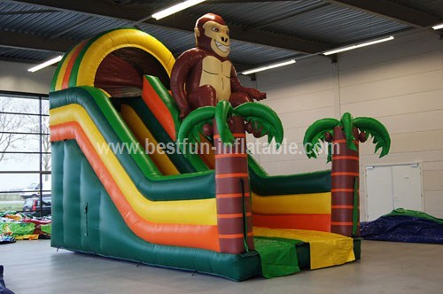 Exciting inflatable Monkey slide for sale