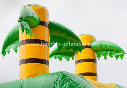 Functional inflatable jungle slide