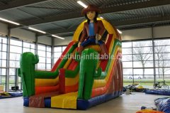 Western cowboy inflatable jumping slide