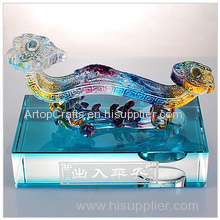 colored glaze feng shui jade ruyi for car crystal decorations