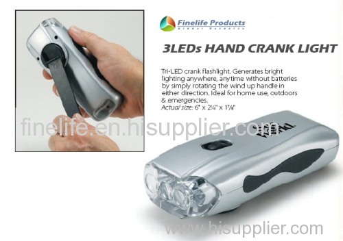 3 LED Hand Cranking Light