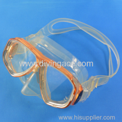 Professional silicone rubber swimming mask for diving