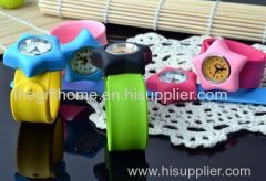 silicone star shape slap watch