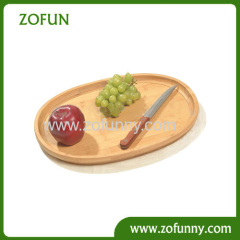 Ellipse bamboo serving tray