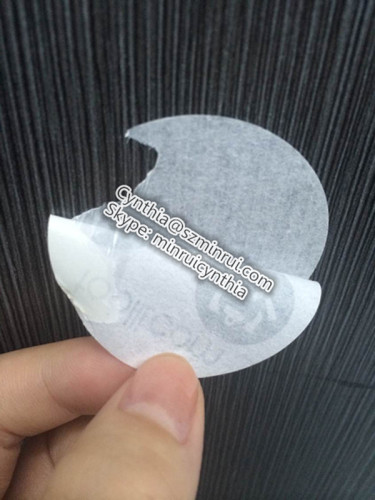 Water Proof Round Custom Gloss Adhesive Coated LOGO Label