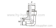 90 degree hydraulic adjustable adaptor