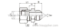 hydraulic hose fitting JIC male adapters 1CJ/1DJ