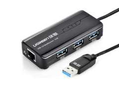 UGREEN USB 3.0 Combo --- USB 2.0 10/100Mbps Ethernet + 3 ports USB 3.0 Hub