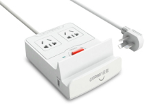 UGREEN Charging Station-3 Ports USB + 2 Sockets