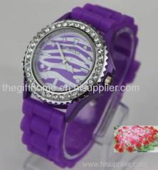 silicone geneva watch gift watch rubber band