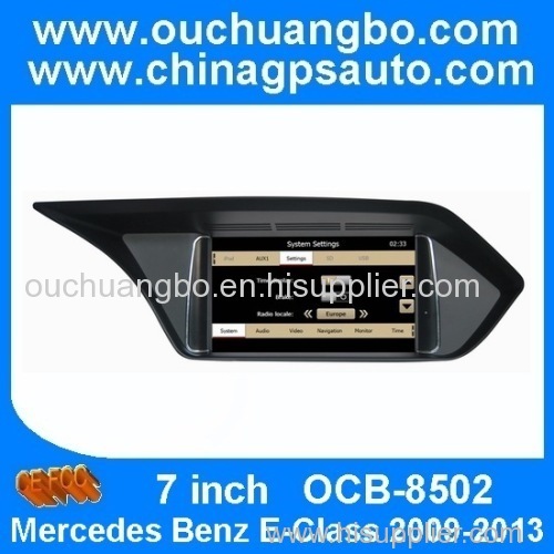 Ouchuangbo Auto Radio Sat Navi GPS Navigation For Mercedes Benz E-Class 2009-2013 with Steering Wheel Control DVD Player