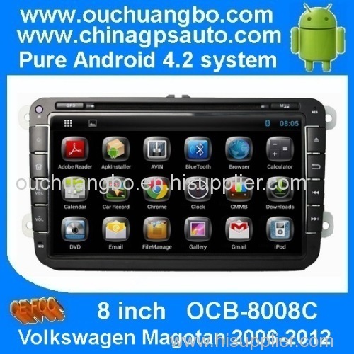 Ouchuangbo Pc Gps Navigation Stereo Video for Volkswagen Magotan 2006-2012 With Multimedia Capacitive Screen