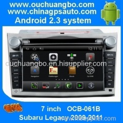 Ouchuangbo 7" Car Radio Stereo System Multimedia DVD Player for with Subaru Legacy 2009-2011 digital touch screen
