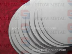 Pharmaceutical stainless steel sintered metal filter plate