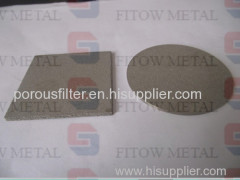 Sintered Stainless Steel Filter Plate