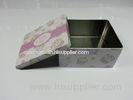 Rectangle Food Grade Tin Containers Square Tin Boxes For Coffee / Cookie