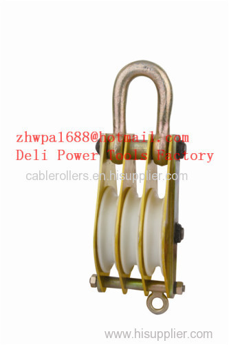 Double wheel hook pulley tripe wheel link pulley tripe wheel hook pulley