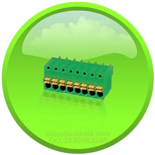 screwless terminal block connector plug