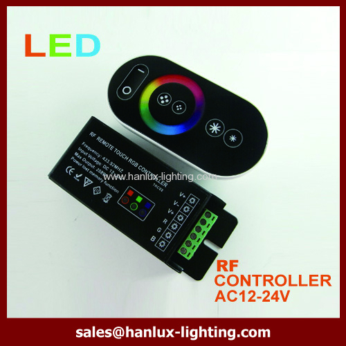 24V LED 6-Key Touch Panel Controller black