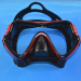 Silicone rubber scuba diving mask