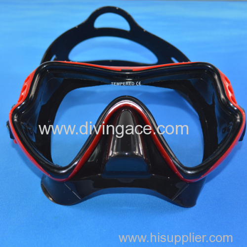 Silicone rubber scuba diving mask