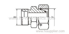 Metric male/female thread bite type tube adapter