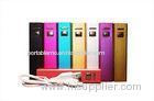 Portable Lipstick Mobile Power Bank 2600mah external Metallic for iPhone