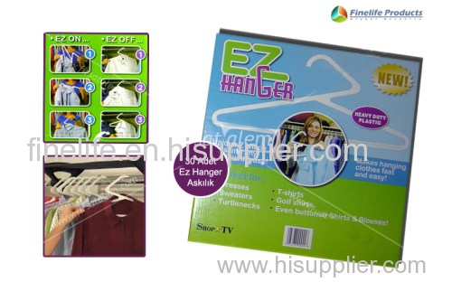 EZ hanger/clothes rack/magic hanger /EZ Hanger/hanging easy and fast/plastic cloth hanger