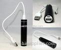 Black , silver smart phone power bank women flashlight super slim