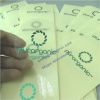 Custom Round transparent labels with foil stamping Clear stickers embossed with glossy foil Stamped self adhesive labels