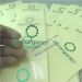 embossing foil transparent clear labels