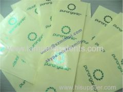 Custom Round transparent labels with foil stamping Clear stickers embossed with glossy foil Stamped self adhesive labels