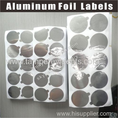 Blank Aluminum Foil Seal labels