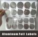 Blank Aluminum Foil Seal labels