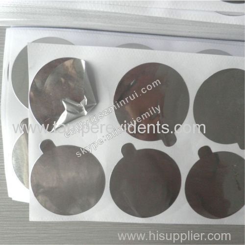 Custom any size blank aluminium foil labels for cosmetics seals