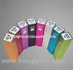 Universal lipstick Portable Mobile Power Bank with Dual USB , 2200mAh