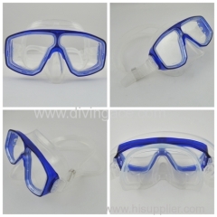 Silicone comfortable diving mask