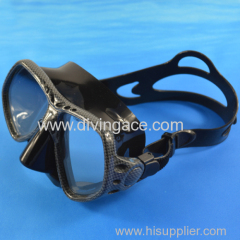 Adjustable strap silicone diving mask