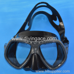 Adjustable strap silicone diving mask