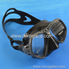 Adjustable strap silicone diving mask